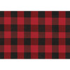 Red & Black Buffalo Check Single Use Tearaway Paper Placemat Pad of 24 from Primitives by Kathy