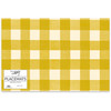 Gold Buffalo Check Design Single Use Tear Off Paper Table Placemats Pad of 24 from Primitives by Kathy