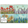 Colorful Floral Print Designs Single Use Tear Off Paper Table Placemats Pad of 24 from Primitives by Kathy