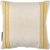 Decorative Cotton Throw Pillow - You Are My Sunshine - Beige With Gold Stripe Design 10x10 from Primitives by Kathy