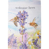 Honey Bees & Lavender Flowers Welcome Bees Double Sided Garden Flag 12x18 from Primitives by Kathy