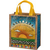 Double Sided Daily Tote Bag - You Are My Sun My Moon & All My Stars - Vibrant Woodurn Art Design from Primitives by Kathy