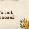 I'm Not Amoosed (Amused) Moose Print Embroidered Cotton Linen Kitchen Dish Towel 18x28 from Primitives by Kathy