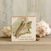 Seashell Design Shell Yeah! I Love The Beach Decorative Wooden Block Sign 5x5 from Primitives by Kathy