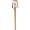 Love Grows Here Botanical Design Double Sided Silicone Spatula With Wood Handle from Primitives by Kathy