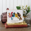 Colorful Folkart Birds Now What We Have But Who We Have In Our Lives Decorative Wooden Block Sign from Primitives by Kathy
