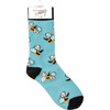 Bumblebee Design Colorfully Printed Cotton Socks from Primitives by Kathy