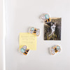 Whimsical Bumblebee Shaped Refrigerator Magnet Set of 4 from Primitives by Kathy