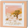 It Is The Desert We Become Who Created Us To Be Decorative Wooden Block Sign 4x4 from Primitives by Kathy