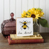 Bumblebee Design Bee Kind Garden Collection Decorative Wooden Block Sign 4.25 Inch from Primitives by Kathy