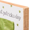 Watercolor Gnome In Leprechaun Hat Happy St. Patrick's Day Decorative Wooden Block Sign 6x6 from Primitives by Kathy