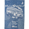 Starry Night RV Happy Camper Cotton Jacquard Kitchen Dish Towel 20x28 from Primitives by Kathy