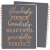Spiral Notebook - Flawlessly Fierce Boundlessly Beautiful (120 Lined Pages) from Primitives by Kathy