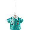 Nurse Scrubs With Stethoscope Decorative Coated Glass Hanging Ornament 4.25 Inch from Primitives by Kathy