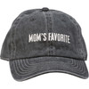 Adjustable Cotton Baseball Cap - Charcoal & White - Mom's Favorite from Primitives by Kathy