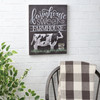 Chalk Art Design Dairy Cow Farmhouse Sweet Farmhouse Decorartive Wooden Wall Décor Sign 14x18 from Primitives by Kathy
