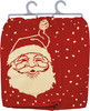 Vintage Santa Face Design Cotton Dish Towel 28x28 from Primitives by Kathy