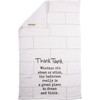 Think Tank Humorous Cotton Terrycloth Bathroom Towel 16x28 from Primitives by Kathy