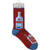 Vodka & Cranberries Colorfully Printed Mismatched Cotton Novelty Socks from Primitives by Kathy