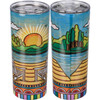 Woodburn Art Design Lake Themed Stainless Steel Coffee Tumbler Thermos 20 Oz from Primitives by Kathy