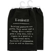 Kindness Themed Poem Black & White Cotton Kitchen Dish Towel 28x28 from Primitives by Kathy