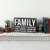 Family A Unique Blend Of Individuals Decorative Black & White Wooden Box Sign Décor from Primitives by Kathy