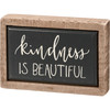 Kindness Is Beautiful Decorative Wooden Box Sign 4 Inch from Primitives by Kathy