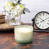 In-Laws Themed Teal Colored Frosted Glass Jar Candle (Sea Sage & Salt Scent) 14 Oz from Primitives by Kathy