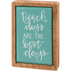 Beach Days Are The Best Days Decorative Wooden Box Sign 4.25 Inch from Primitives by Kathy