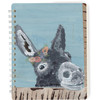 Double Sided Spiral Notebook - Watercolor Donkey With Floral Crown (120 Lined Pages) from Primitives by Kathy