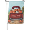 Hello Fall Pumpkin Pickup Truck Decorative Double Sided Polyester Garden Flag 12x18 from Primitives by Kathy
