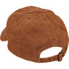 Adjustable Cotton Baseball Cap - On Lake Time - Burnt Orange & White Embroidery from Primitives by Kathy