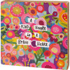 Colorful Floral Design A Kind Heart Is A Brave Heart Decorative Wooden Box Sign Décor 10x10 from Primitives by Kathy