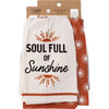 Soul Full Of Sunshine Coordinating Cotton Kitchen Dish Towel Set of 2 from Primitives by Kathy