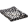 Decorative Cotton Throw Blanket - Black & Cream Diamond Design 50x60 from Primitives by Kathy