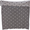 Decorative Cotton Throw Blanket - Black & Cream Diamond Design 50x60 from Primitives by Kathy