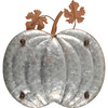 Set of 3 Pumpkin Shaped Galvanized Metal Trays from Primitives by Kathy