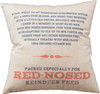 Red Nosed Reindeer Feed Decorative Cotton Throw Pillow 16x16 from Primitives by Kathy