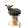 Hand Painted Animal Wine Bottle Stopper - Goat Brown From Conversation Concepts