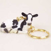 Hand Painted Animal Keychain - Holstein Cow From Conversation Concepts