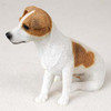 Dog Lover Hand-painted Figurine - Jack Russell Terrier Brown & White W/smooth Coat Standard From Conversation Concepts