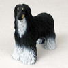 Dog Lover Hand-painted Figurine - Afghan Black & White Standard From Conversation Concepts