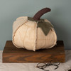 Large Cream Colored Canvas Pumpkin Home Décor 9 Inch from Primitives by Kathy
