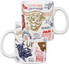 Texas Themed Stoneware Coffee Mug 20 Oz Wrap-Around Design from Primitives by Kathy