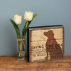 Dog Lover Saving One Dog Will Change His World Decorative Wooden Box Sign from Primitives by Kathy