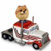 Dog Lover Hand-painted Figurine - Pomeranian Red Truck Tractor Doogie Collectible From Conversation Concepts Dog Lover Hand-painted Figurine - Pomeranian Red Truck Tractor Doogie Collectible From Conversation Concepts