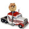 Dog Lover Hand-painted Figurine - Pomeranian Red Truck Tractor Doogie Collectible From Conversation Concepts Dog Lover Hand-painted Figurine - Pomeranian Red Truck Tractor Doogie Collectible From Conversation Concepts