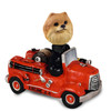 Dog Lover Hand-painted Figurine - Pomeranian Red Fire Engine Doogie Collectible From Conversation Concepts Dog Lover Hand-painted Figurine - Pomeranian Red Fire Engine Doogie Collectible From Conversation Concepts