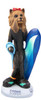 Dog Lover Hand-painted Figurine - Yorkshire Terrier Surfer Doogie Collectible From Conversation Concepts