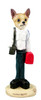 Dog Lover Hand-painted Figurine - Chihuahua Tan/white Paramedic Doogie Collectible From Conversation Concepts